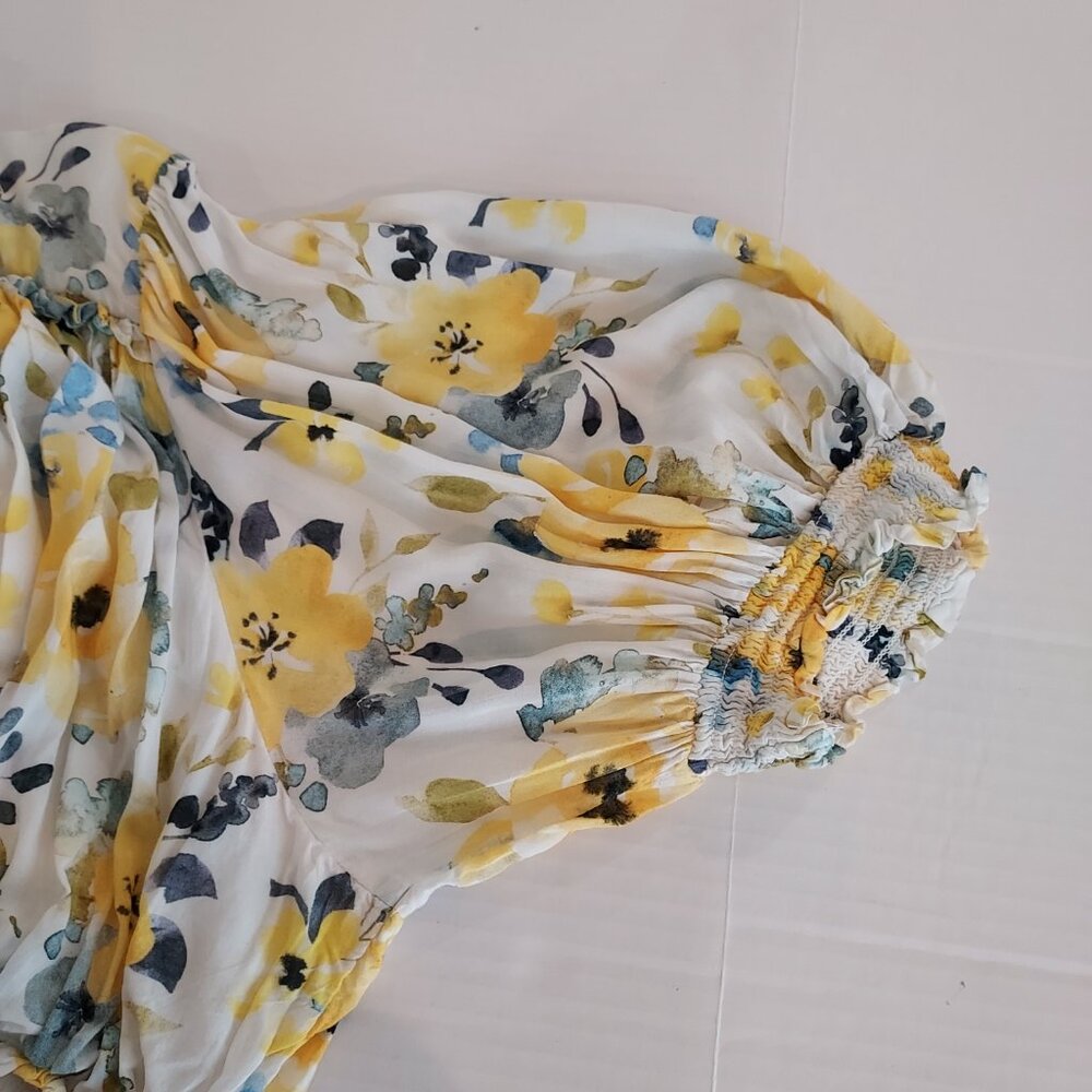 Jessakae Collection Queen’s  Croquet Yellow Floral Maxi Dress Size 3XL. NWOT - Picture 9 of 16